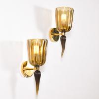 Pair of Murano Sconces, Manner of Archimede Seguso - Sold for $2,000 on 01-29-2022 (Lot 42).jpg